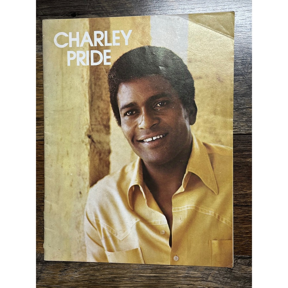 Vintage Charley Pride Souvenir Tour Program Book Country Music Memorabilia 9x12